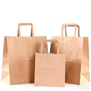 Kraft paper grocery bag